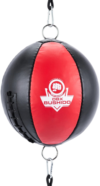 Piłka bokserska Bushido 76 cm Black/Red (5902539010053) - obraz 1