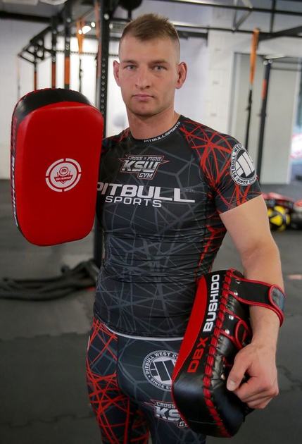 Тренувальний щит Bushido PAO ARS-1201a Black-Red (5902539014587) - зображення 10