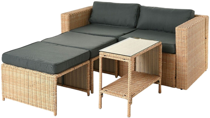 Zestaw mebli ogrodowych OTE Palermo mini set beige (OTE-004-PALERMO-MINI-SET-BEIGE) - obraz 7