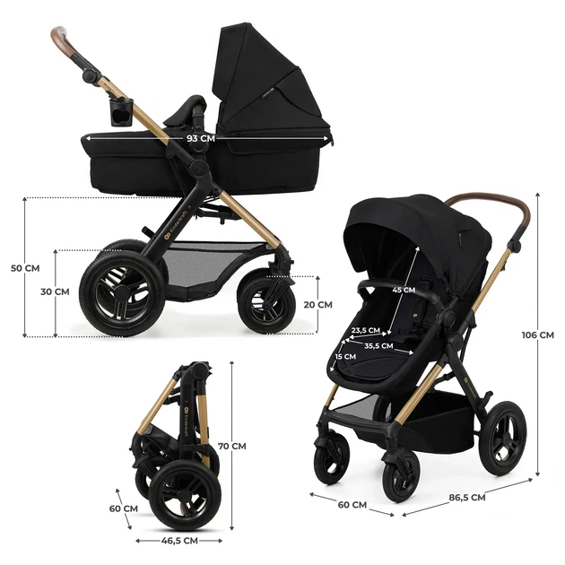 Универсальная коляска 3 в 1 Kinderkraft Moov 2 Air Pure Black (KSMOOV02BLK0000) - изображение 20