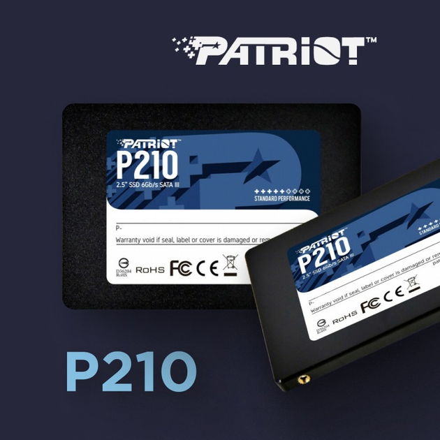 Накопичувач SSD 256GB Patriot P210 2.5" SATAIII TLC (P210S256G25) - зображення 10