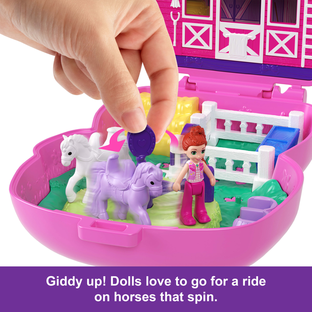 Ігровий набір Polly Pocket Родео з поні JCR39 (194735275007) - зображення 5