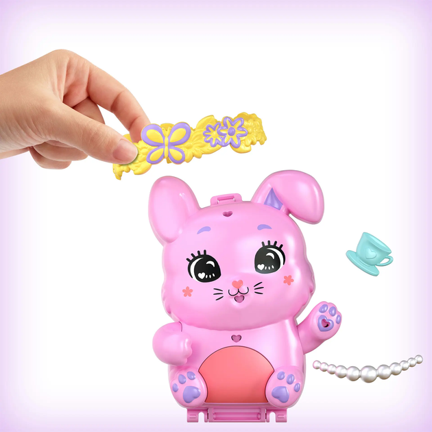 Ігровий набір Polly Pocket Чайна вечірка з кроликом JCR40 (194735274918) - зображення 5