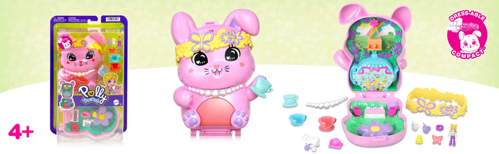 Ігровий набір Polly Pocket Чайна вечірка з кроликом JCR40 (194735274918) - зображення 6