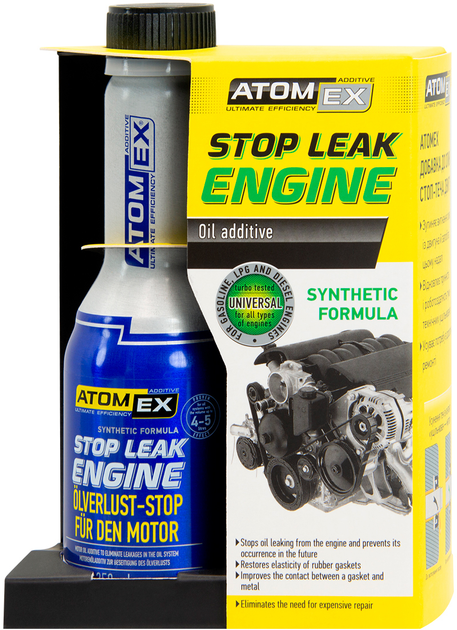Акція на Стоп-протікання двигуна Atomex Stop Leak Engine 250 мл (XA 41813_7) від Rozetka