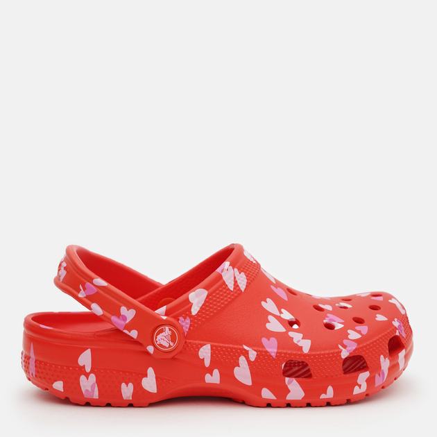 Жіночі крокси Crocs Classic Vday Clog ChR 209682-6ZR 37-38 (M5/W7) 23 см Cherry Red (198445107238) - зображення 1