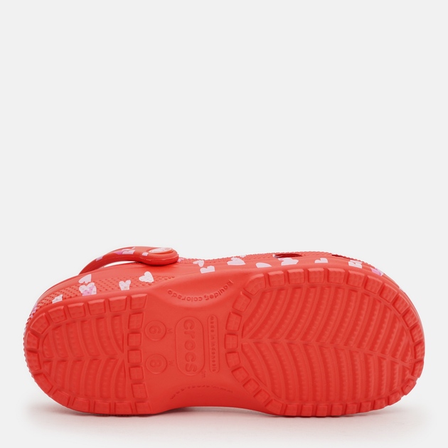 Жіночі крокси Crocs Classic Vday Clog ChR 209682-6ZR 36-37 (M4/W6) 22 см Cherry Red (198445107221) - зображення 6