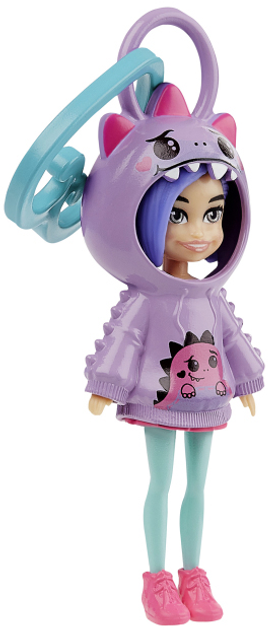 Zestaw do zabawy Polly Pocket Plush Doll Hoodie Buddy Dragon HRD62 (194735173976) - obraz 3