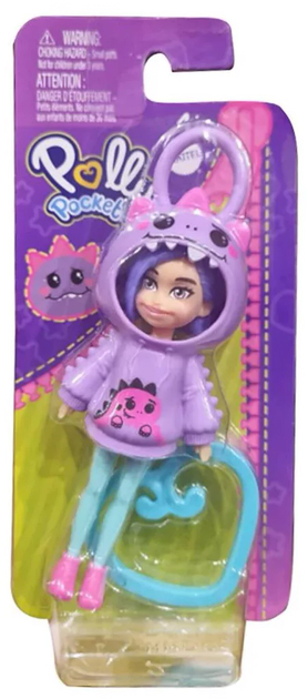 Zestaw do zabawy Polly Pocket Plush Doll Hoodie Buddy Dragon HRD62 (194735173976) - obraz 5