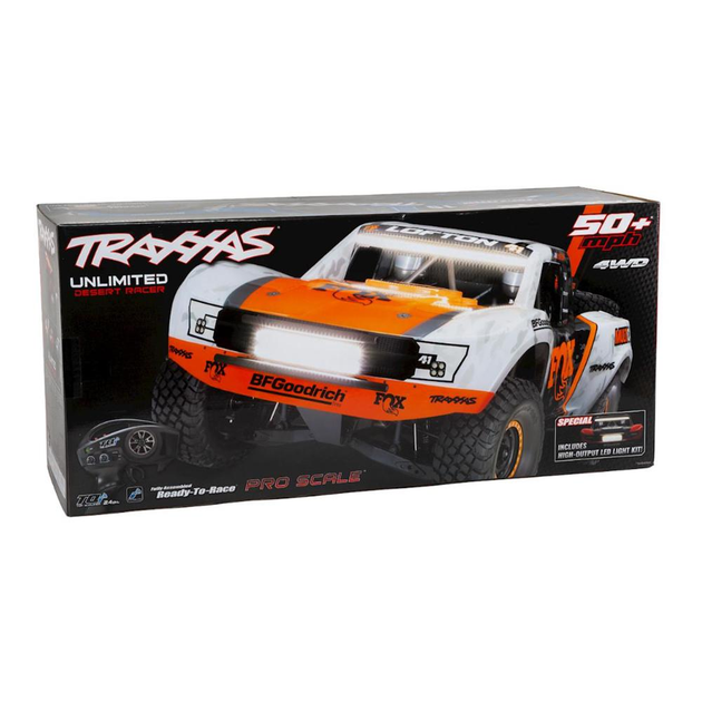 Машинка на радіокеруванні Traxxas Unlimited Desert Racer UDR 6S RTR 4WD Race Truck LED Lights (Fox 85086-4) - зображення 6