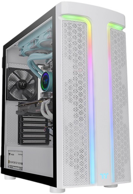 Obudowa Thermaltake H590 TG ARGB Snow White (CA-1X4-00M6WN-00) - obraz 2