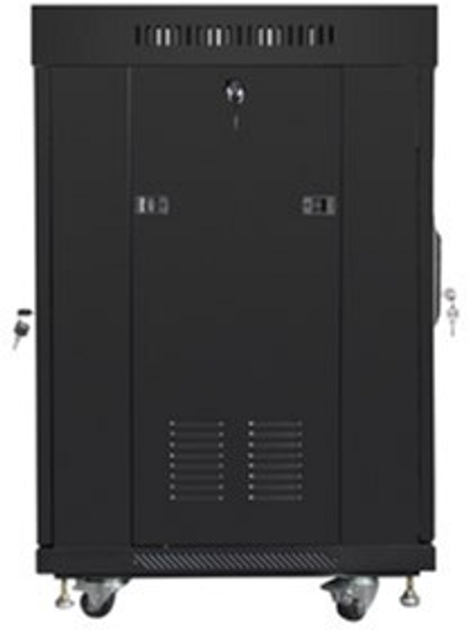 Szafa stojąca serwerowa Lanberg 19" 15U 600x600 Black (FF01-6615-12BL) - obraz 5
