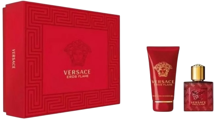 Набір для чоловіків Versace Eros Flame Парфумована вода 50 мл + Гель для душу 100 мл (8011003847143) - зображення 1