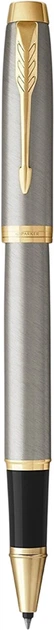 Zestaw Parker IM Brushed Metal GT Długopis + Długopis Rollerball Czarne (3026980932176) - obraz 3