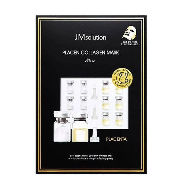Тканевая маска для лица с протеинами плаценты и коллагеном - JMsolution Placen Collagen Mask Pure, 30 мл, 1 шт - Фото 1 Тканевая маска для лица с протеинами плаценты и коллагеном - JMsolution Placen Collagen Mask Pure, 30 мл, 1 шт - изображение 1
