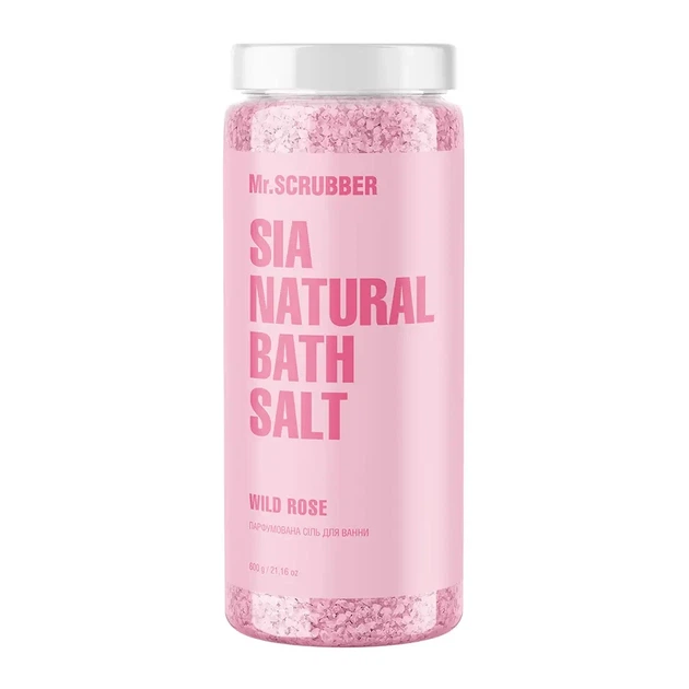 Парфюмерная соль для ванны Sia Natural Bath Salt Wild Rose Mr SCRUBBER, 600 г - Фото 1 Парфюмерная соль для ванны Sia Natural Bath Salt Wild Rose Mr SCRUBBER, 600 г - изображение 1