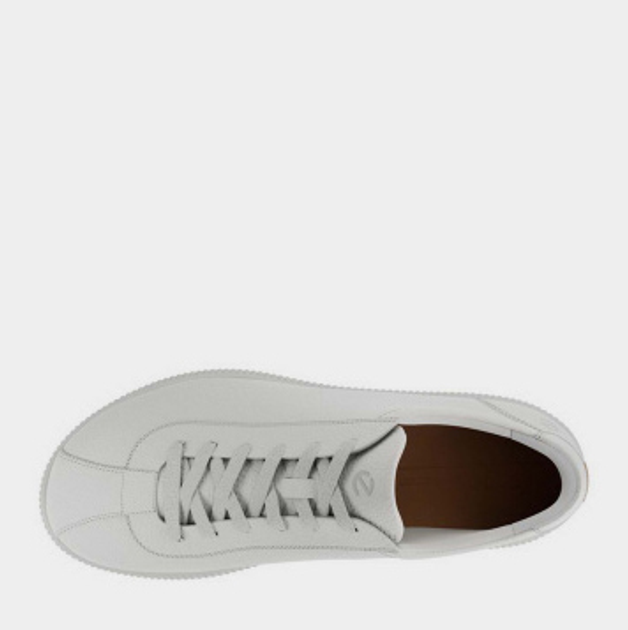 Sneakersy męskie skórzane do kostki Ecco Soft Zero M 53776401007 42 Białe (194891610575) - obraz 3