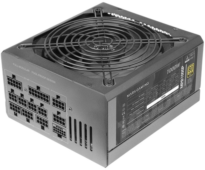 Zasilacz Tacens Mars Gaming MPB1000P 1000W (TACMARS-MPB1000P) - obraz 5