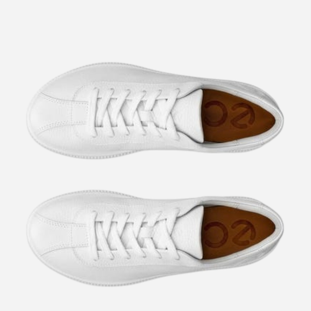 Sneakersy damskie skórzane do kostki Ecco Soft Zero W 22026301007 40 Białe (194891602112) - obraz 5
