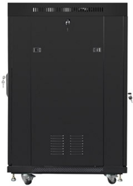 Szafa stojąca serwerowa Lanberg 19" 22U 600x800 Black (FF01-6822-12BL) - obraz 4