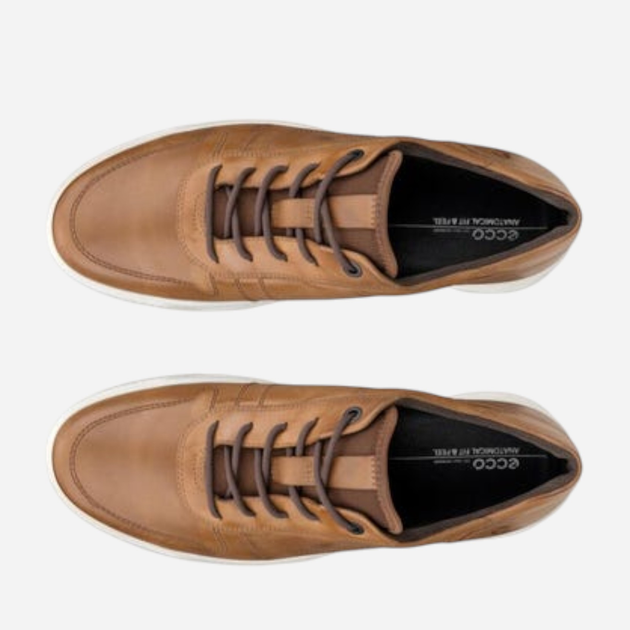 Sneakersy męskie skórzane do kostki Ecco Byway 50167402034 46 Brązowe (194891880657) - obraz 5