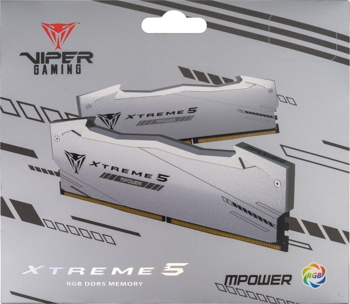 Оперативна пам'ять Patriot DDR5-6400 32768MB PC5-51200 (Kit of 2x16384) Viper Xtreme 5 MPower RGB Black (PVXR532G64C32KM) - зображення 6