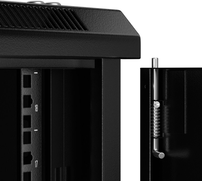 Серверна підвісна шафа Netrack 19" 18U 600x450 Black (019-180-645-022) - зображення 5