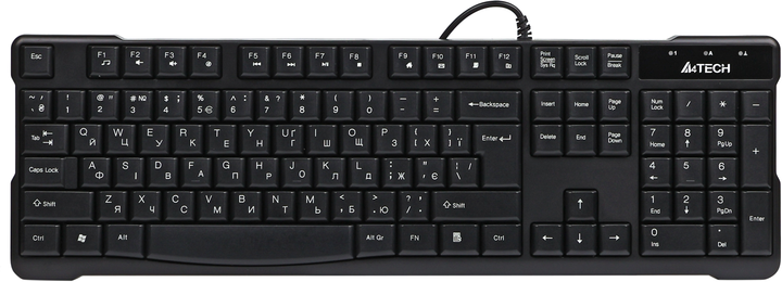 Клавиатура проводная A4Tech KR-750 USB (4711421805827) - изображение 1