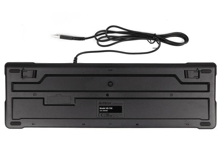 Клавиатура проводная A4Tech KR-750 USB (4711421805827) - изображение 4