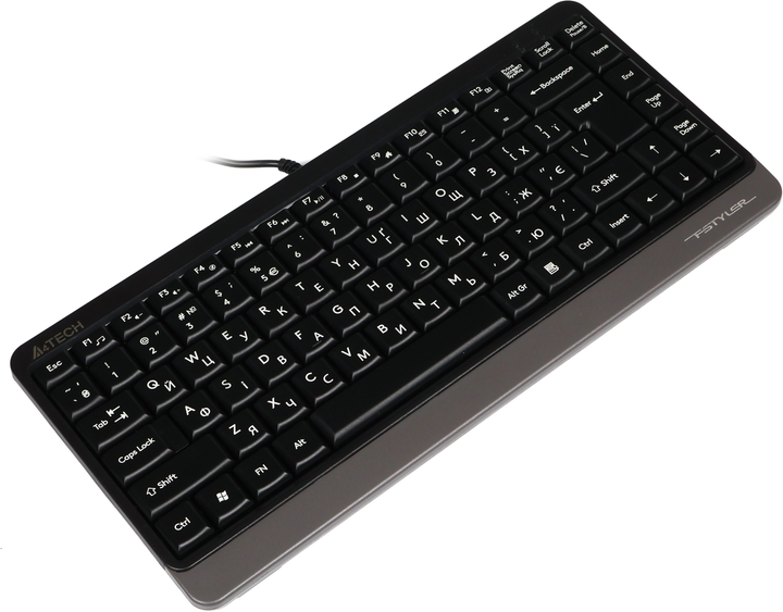 Клавиатура проводная A4Tech FK11 Fstyler Compact Size USB Grey (4711421953313) - изображение 4