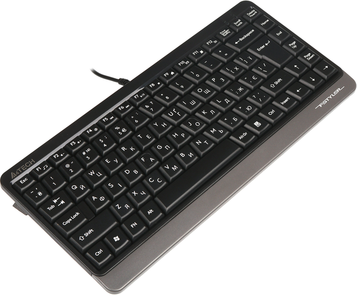 Клавиатура проводная A4Tech FKS11 USB Grey/Black (4711421960458) - изображение 4
