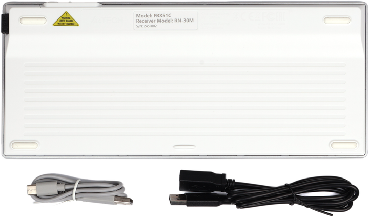 Клавиатура беспроводная A4Tech FBX51C Wireless White (4711421972987) - изображение 7