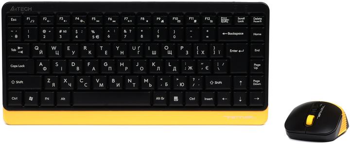 Комплект беспроводной A4Tech Fstyler FG1110 Bumblebee (4711421987752) - изображение 1