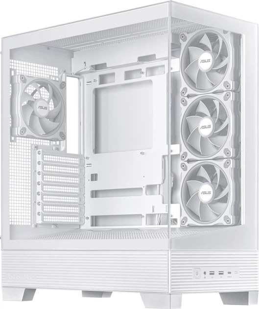 Корпус ASUS A31 Plus Tempered Glass White (90DC00R3-B19000) - зображення 4