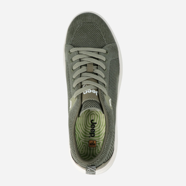 Sneakersy męskie Jeep JM51020A-020 41 27.5 cm Zielone (8052597159113) - obraz 4