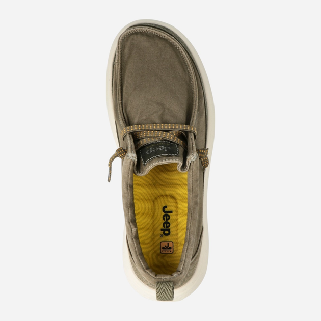 Mokasyny męskie Jeep JM51041A-020 42 28.3 cm Khaki (8057808740524) - obraz 4
