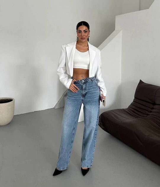 Ｍ　アルゼンチン　ケニア　 Джинсы-скейтеры женские классические весенние G&M k-116907