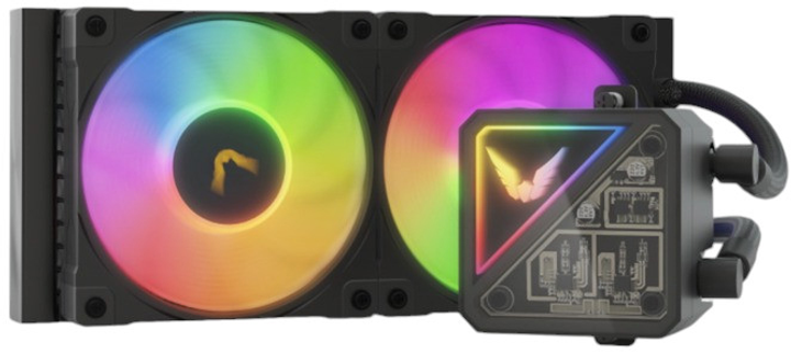 Система рідинного охолодження Valkyrie V240 Lite ARGB Black (VK-AIOVL240B) - зображення 3