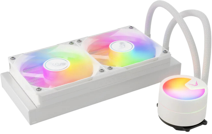 Система рідинного охолодження Valkyrie A240 ARGB White (VK-AIOA240W) - зображення 4