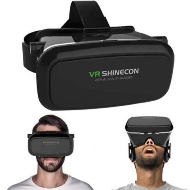 Окуляри віртуальної реальності VR Shinecon з пультом чорні - Фото 2 Окуляри віртуальної реальності VR Shinecon з пультом чорні - зображення 2