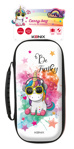 Etui Konix Unik Switch Carry Bag Be Funky do Nintendo Switch/Lite (3328170279680) - obraz 1