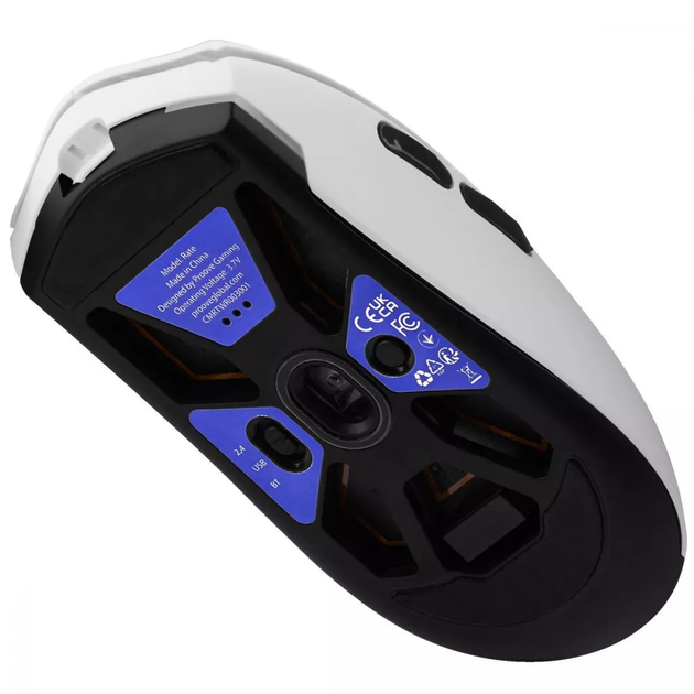 Беспроводная игровая мышь на акумуляторе 300 мАч с RGB подсветкой блютуз Proove Gaming Rate White - изображение 2