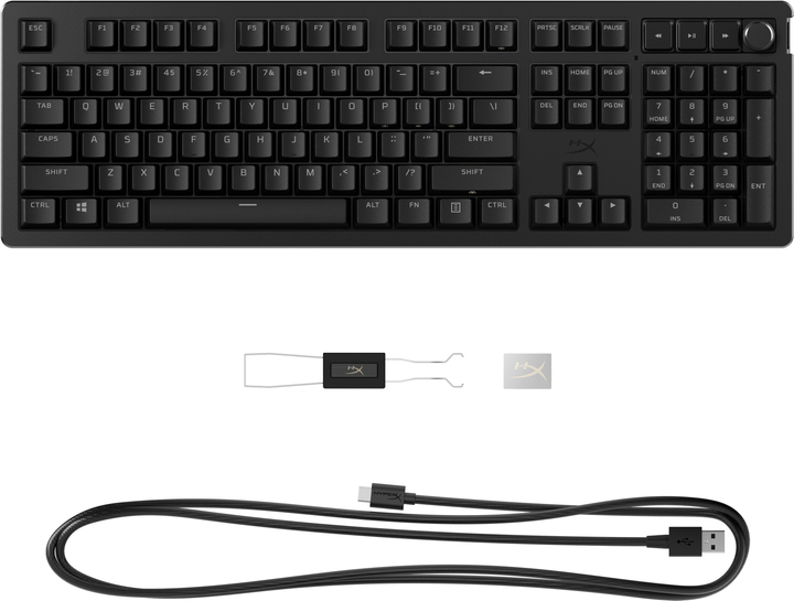 Klawiatura przewodowa HyperX Alloy Rise PBT HX Red USB Black (7G7A3AA) - obraz 4