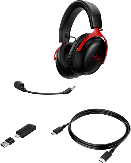 Słuchawki HyperX Cloud III Wireless Black-Red (77Z46AA) - obraz 7
