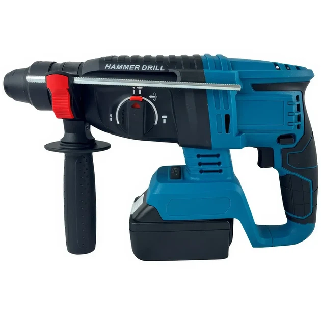 Дрель-перфоратор с 2 аккумуляторами 48V в пластиковом кейсе Hammer Drill Аккумуляторная друль-перфоратор - изображение 3