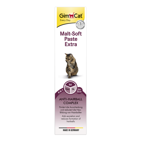 Паста GimCat Every Day Malt-Soft Paste Extra для кошек выведение шерсти из желудка 200 г - изображение 3
