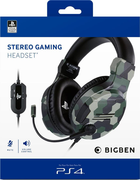 Słuchawki BigBen Gaming PS4 Gaming Headset V3 Green (3499550381443) - obraz 5