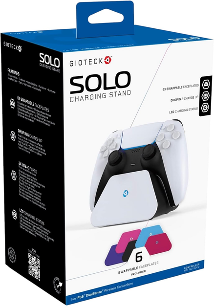 Stacja ładowania Gioteck Solo Charging Stand (0812313011150) - obraz 6