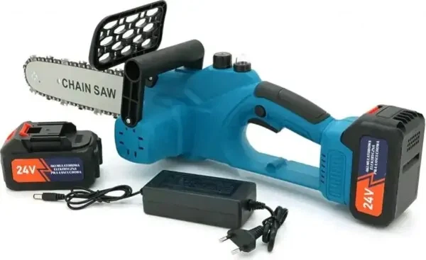 Акумуляторна ланцюгова міні електро-пила 8» Chain Saw Потужний гілкоріз із 2 акумуляторами - зображення 4