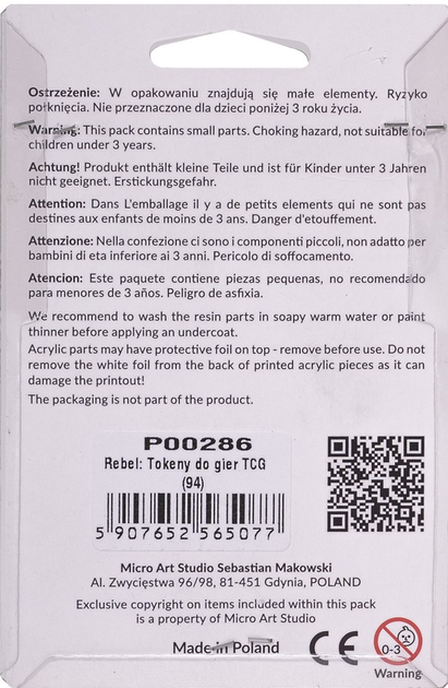 Набір універсальних значків для карткових ігор MicroArt: Tokeny do gier TCG (5907652565077) - зображення 3